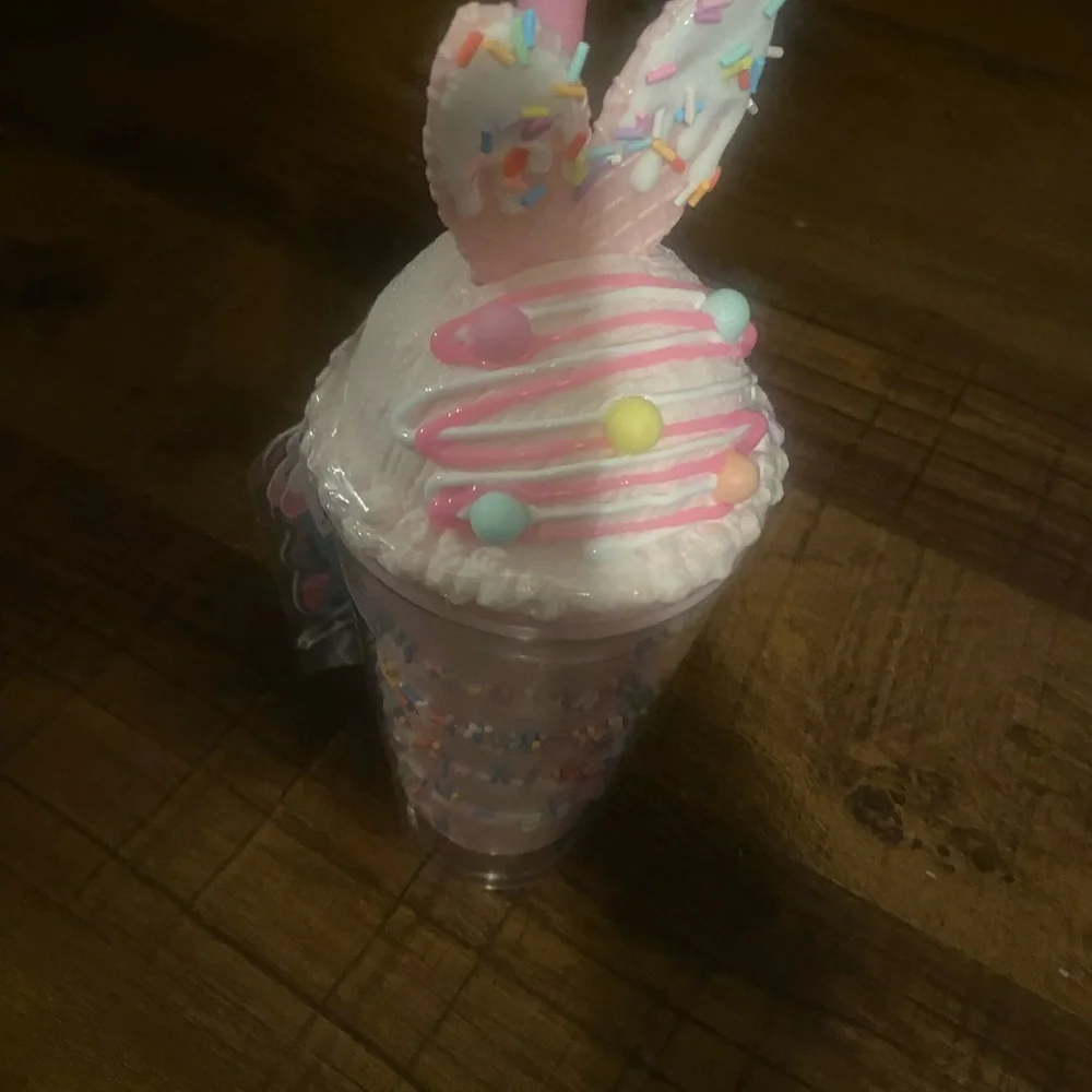 Colorful Sprinkle Bunny Ears Easter Cup